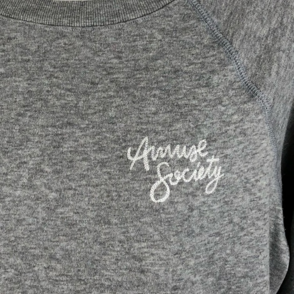 AMUSE SOCIETY | Gray Pullover Sweater Medium - Picture 7 of 8